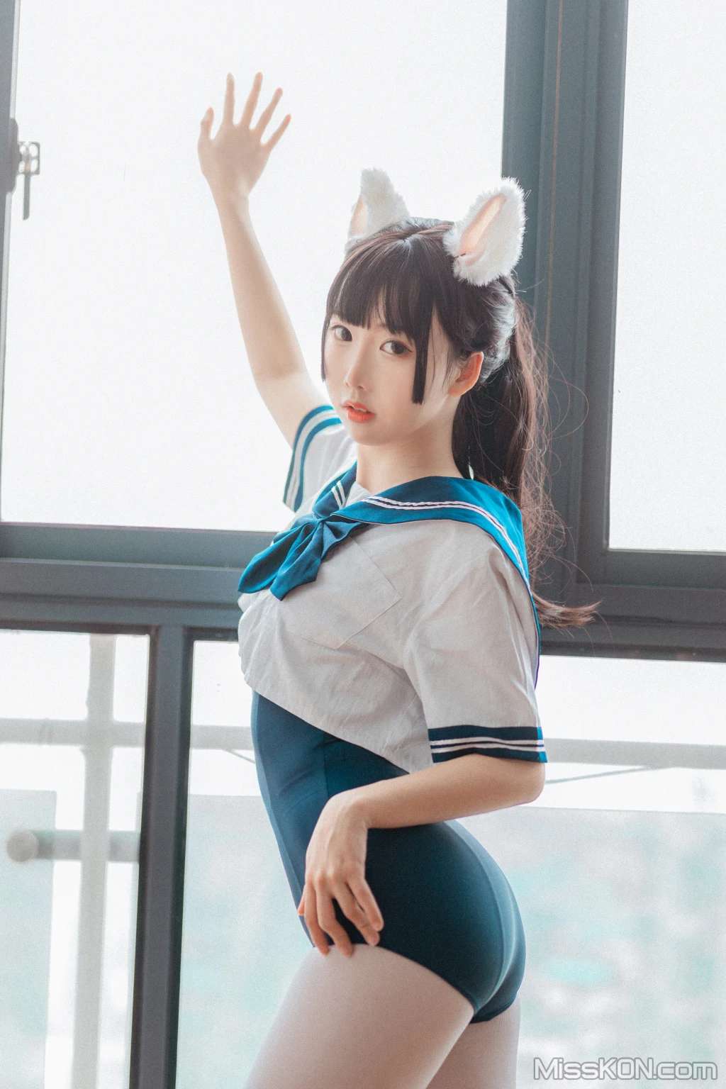 Coser@面饼仙儿 No.099： 水手服 死库水 (35 photos)