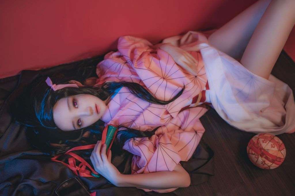 Coser @ 桜 桃 喵 Vol.071： 灶 门 祢 豆子 (21 photos)