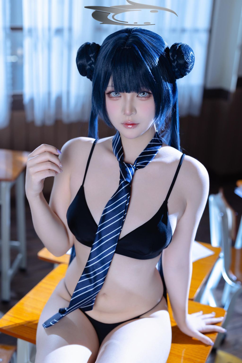 Coser@屿鱼： 蔚蓝档案 妃咲JK (61 photos)   (