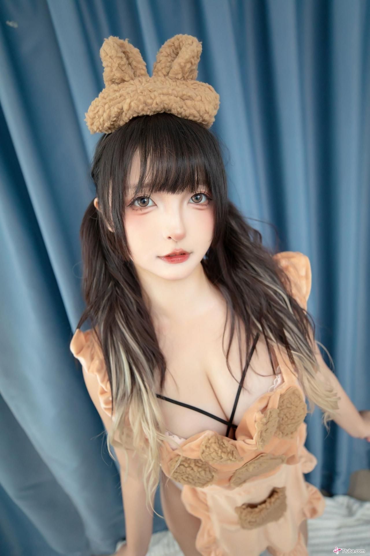 性感美图134期白色小熊 Sexy pictures 134 white be