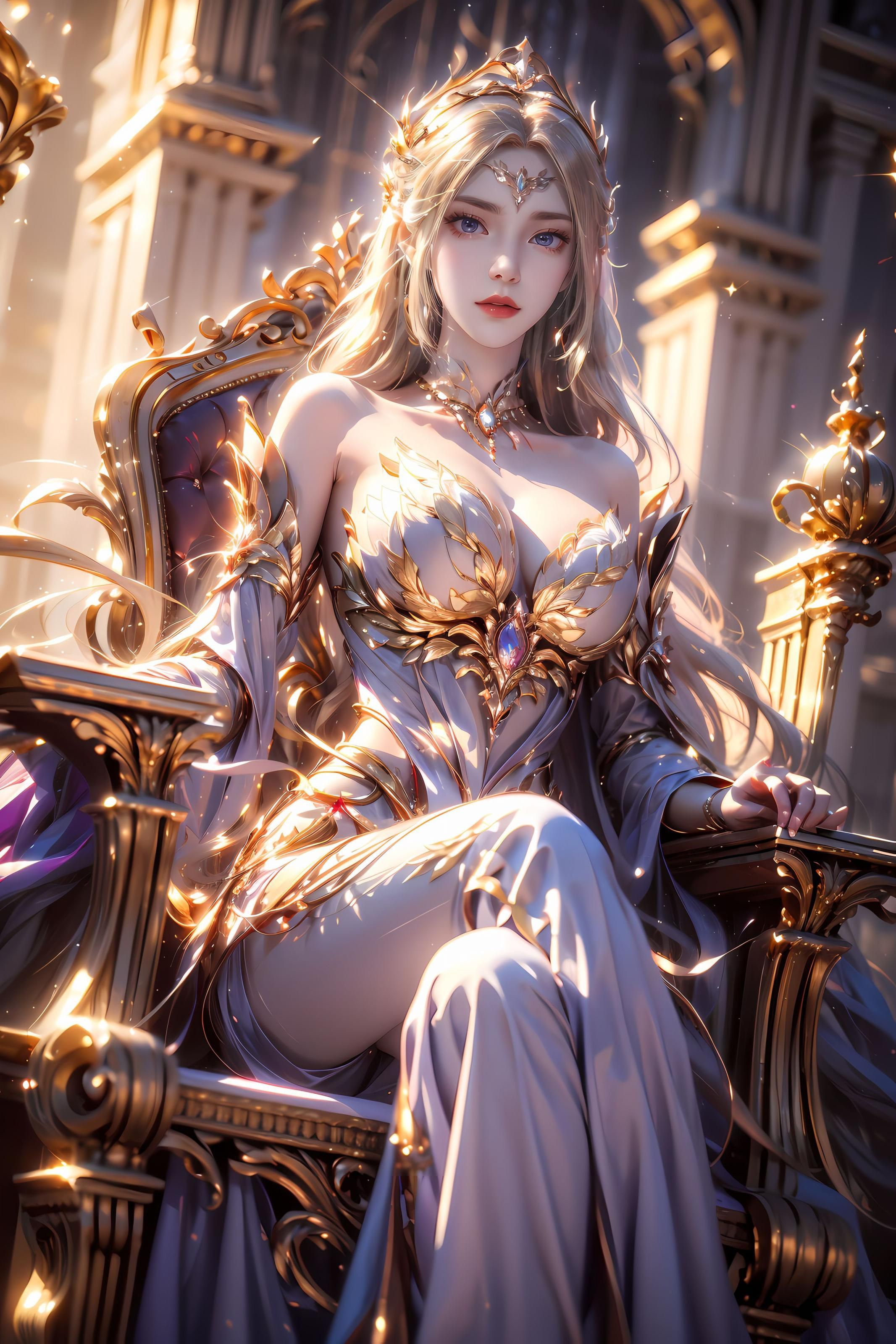 ai动漫美女荤素搭配  ai anime beauty meat and ve