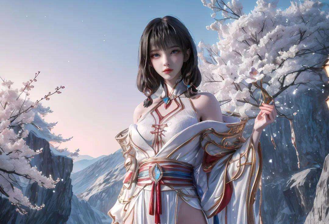 汉宫飞燕：雪色轻纱下的秘密，宫廷绝色佳人的隐秘情事，飞燕绝美写真，汉宫佳人写真集