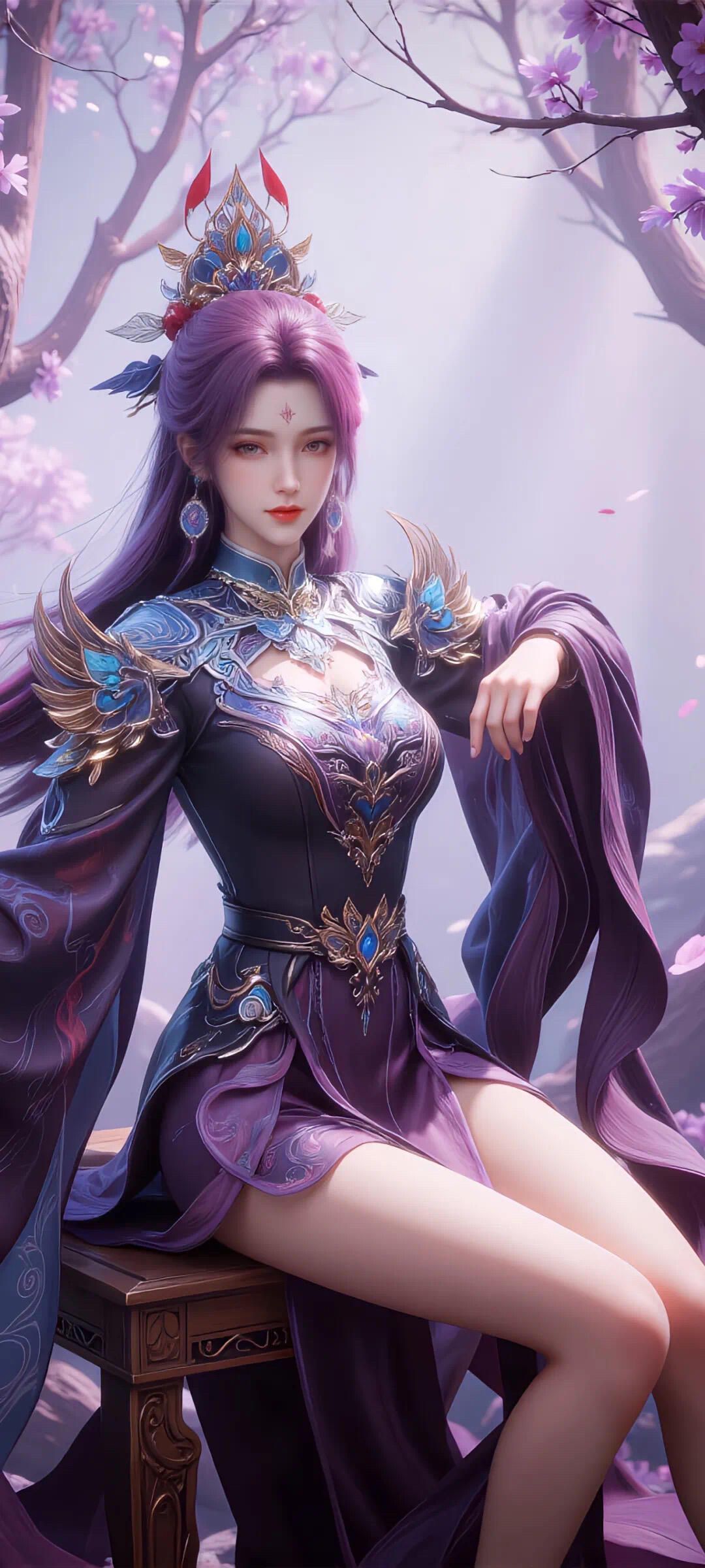 国风动漫之九：紫衣仙子与春樱的秘密邂逅 National Style Anime