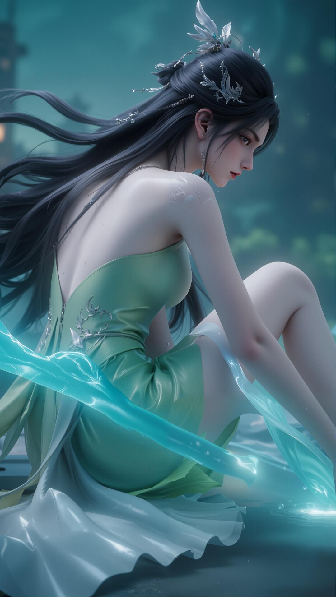 巫山云雨：绝世佳人，翠绿长裙下的诱人秘密 Wushan Yunyu： The p