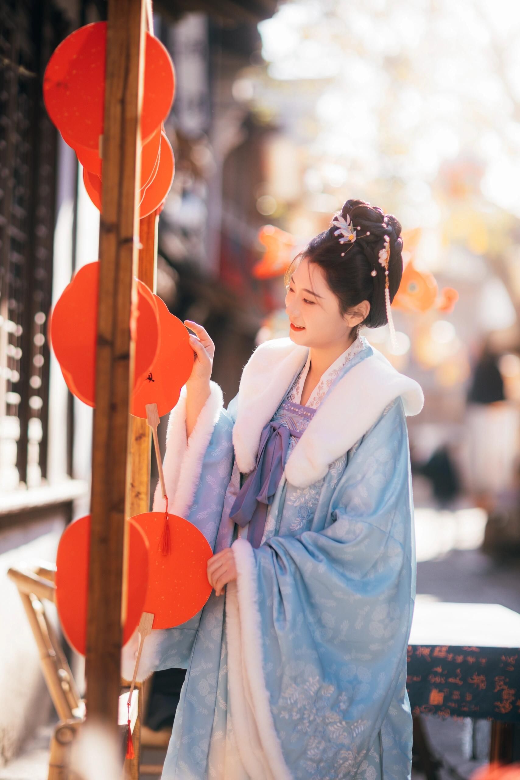 东方古典美人：江南古镇的温柔乡，汉服孕妇写真，温婉动人，惊艳四座 Orienta