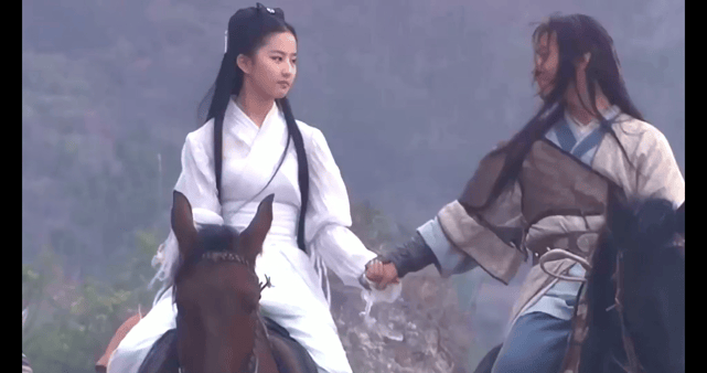 精彩动态图  【AI脱衣】电视剧《神雕侠侣》小龙女和郭芙当众脱衣被肏 Wonde