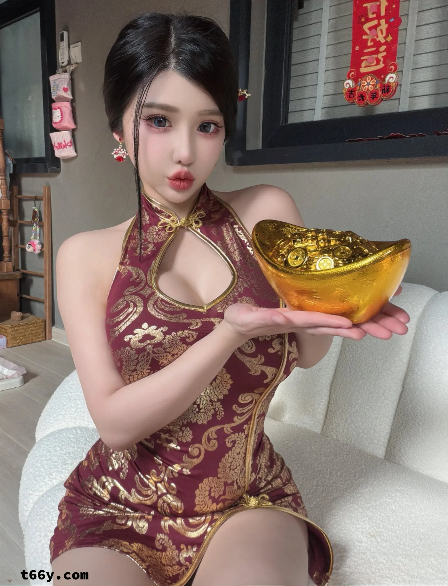 色气满满小姐姐庆祝马年大吉！（1） The sexy young lady ce