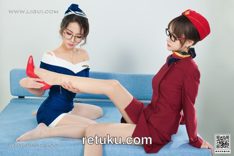 [Ligui丽柜] 2022.11.11《双生花》空中丝欲 汐汐＆心心 [98P