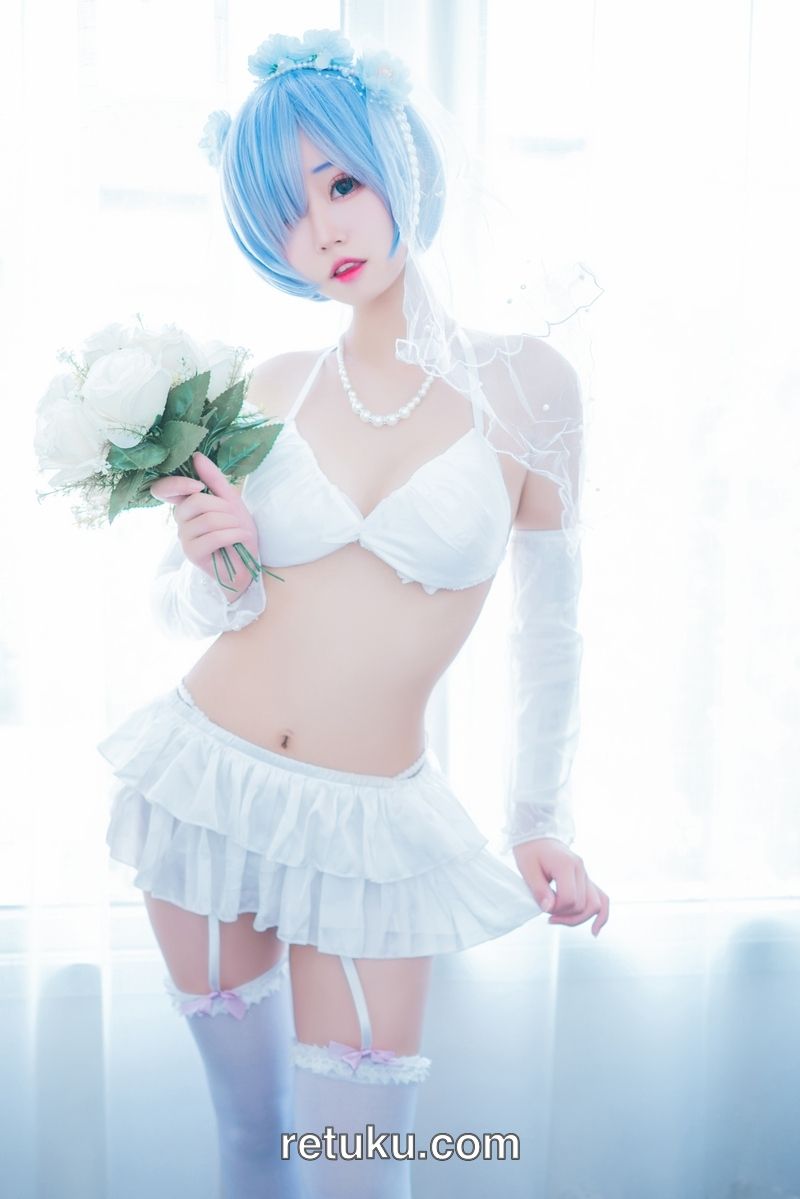 人气动漫博主@猫君君 23  蕾姆内衣花嫁 Popular anime blog