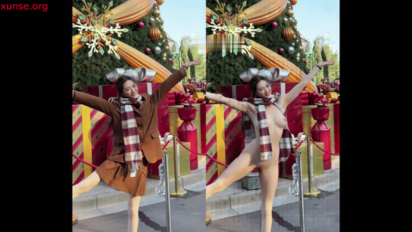 精彩动态图 【AI脱衣】高颜值新人演员张婉莹全裸摇摆 Wonderful dyn