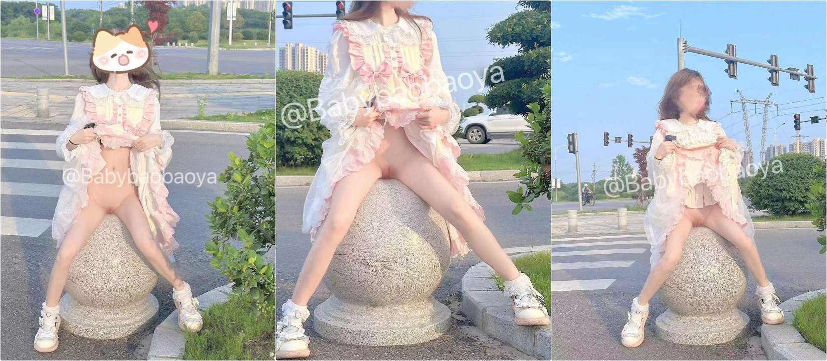 出去露出的时候被发现然后让我跟他口啊，被后入了，好深啊 When I went out to reveal it, I was found and asked me to speak with him. I was penetrated by the back. It was so deep | incredible sex positions