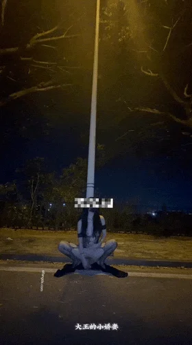 优雅的小少妇，夜幕下在街头肆意裸漏，好美的画面