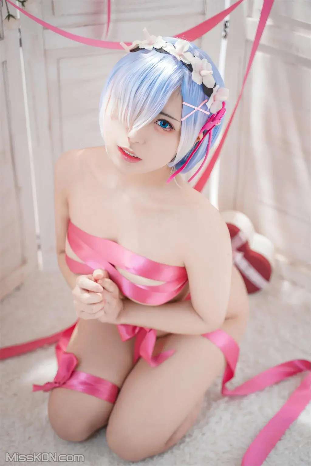 Coser@虎森森： 蕾姆丝带 Coser@husensen： Rem Ribbon