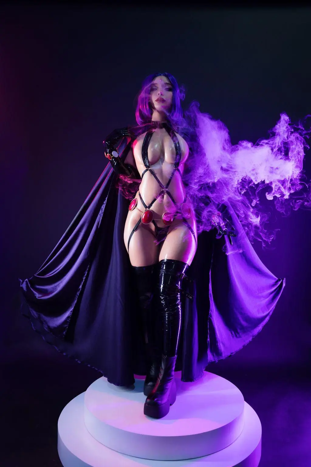 Coser@UmekoJ： Raven Latex Lingerie Coser@UmekoJ： Raven Latex Lingerie