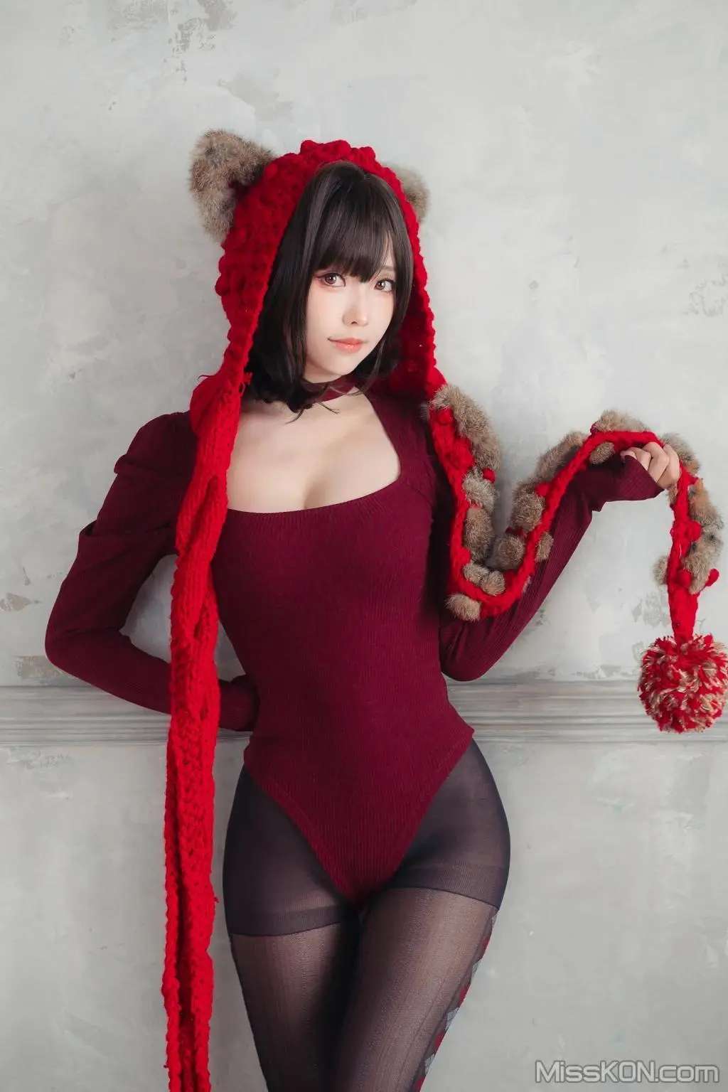 Coser@Ely_eee (ElyEE子)： 红色 KNITTING Coser@Ely_eee (ElyEE子)： RED KNITTING