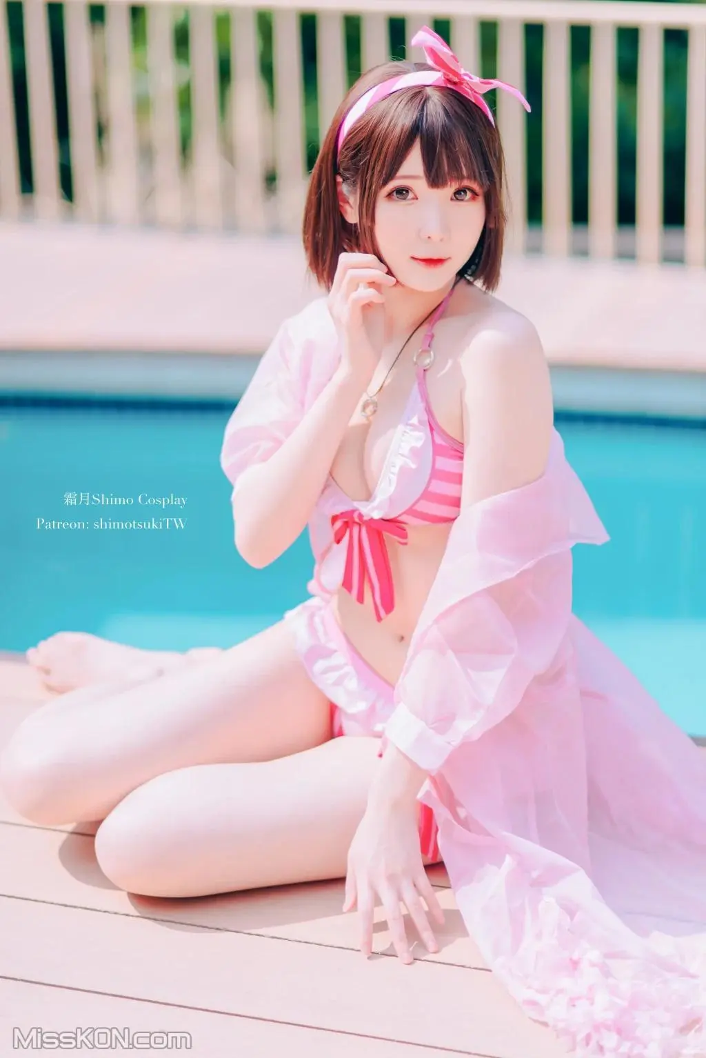 Coser@霜月shimo： 加藤惠泳衣 Coser@双月shimo： Kato Megumi swimsuit