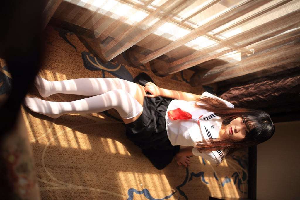 猫九酱 新流出8套合集 JK水手服+草莓内衣1