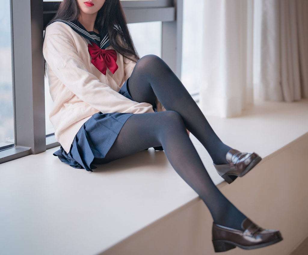 轩萧学姐  JK厚裤袜 Senior Sister Xuan Xiao  JK thick pantyhose