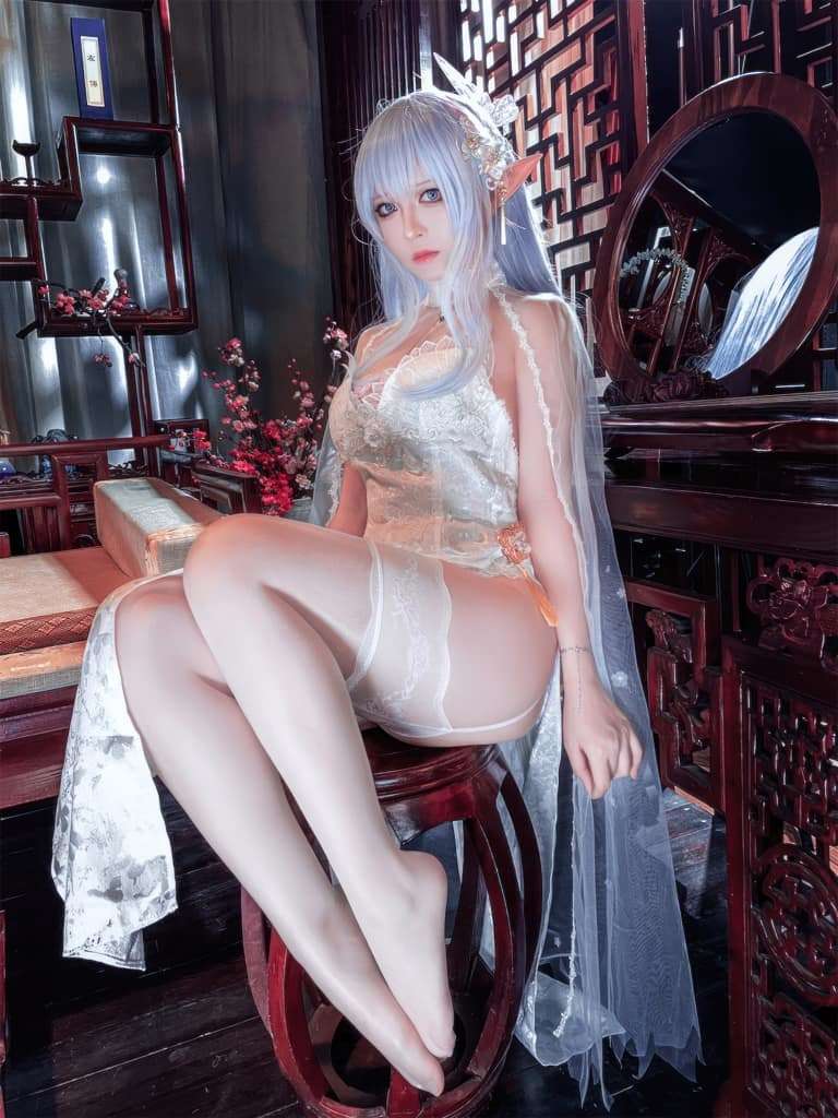半半子  碧蓝航线 阿尔比恩旗袍 Half half Azur route Albin cheongsam