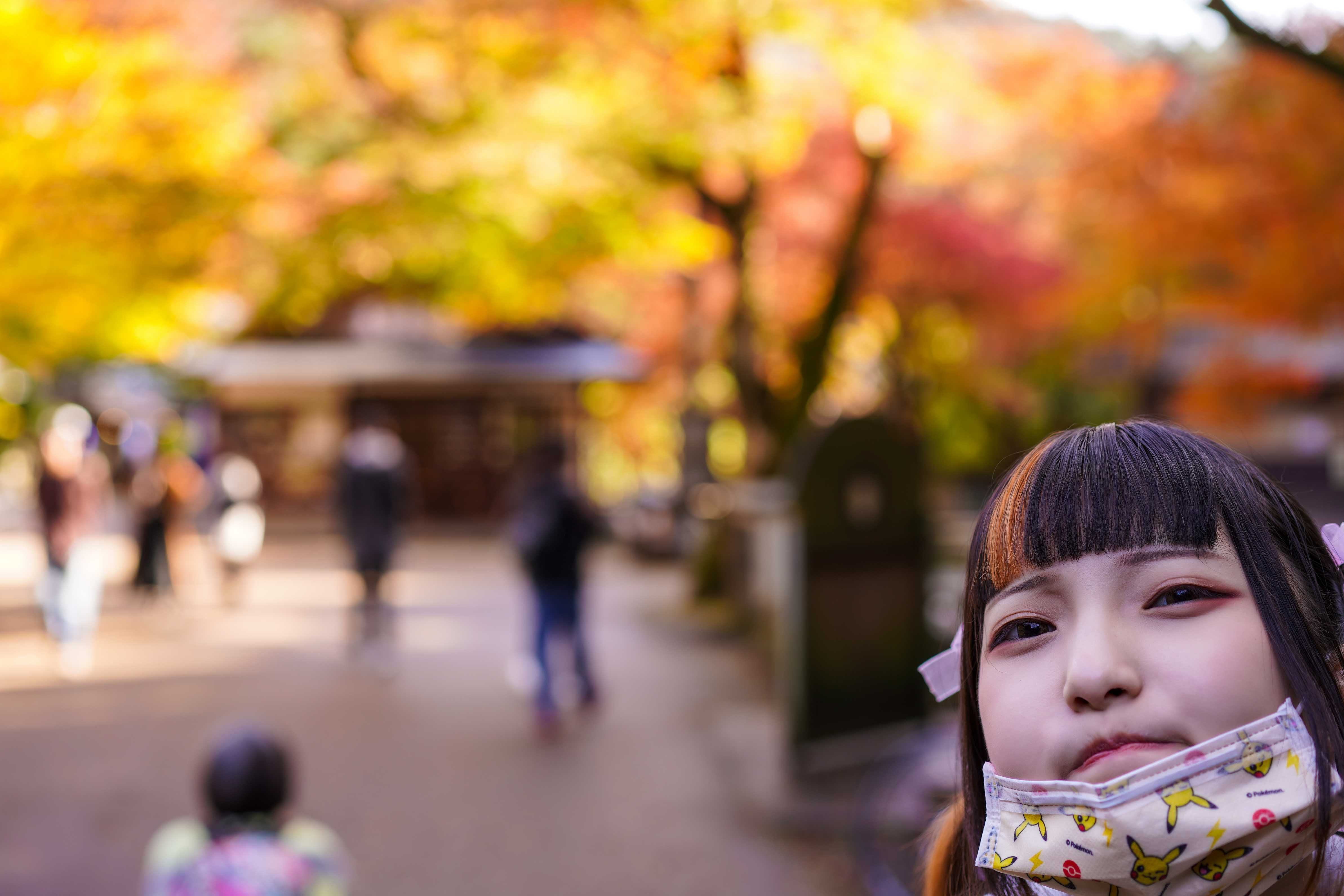 旅游妹妹和驯鹿 Tourist sister and reindeer