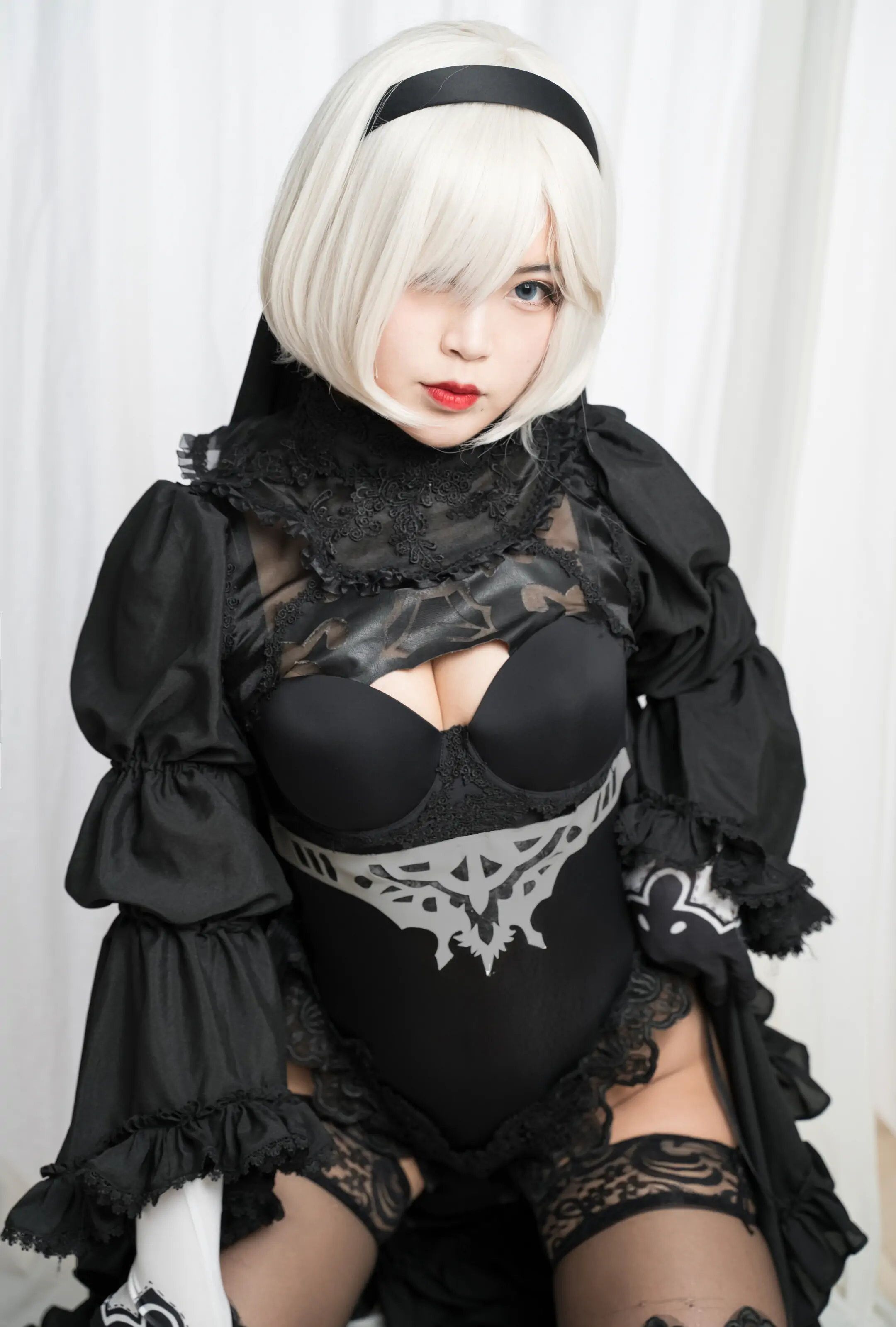 黑丝2B小姐姐 Miss 2B in black stockings