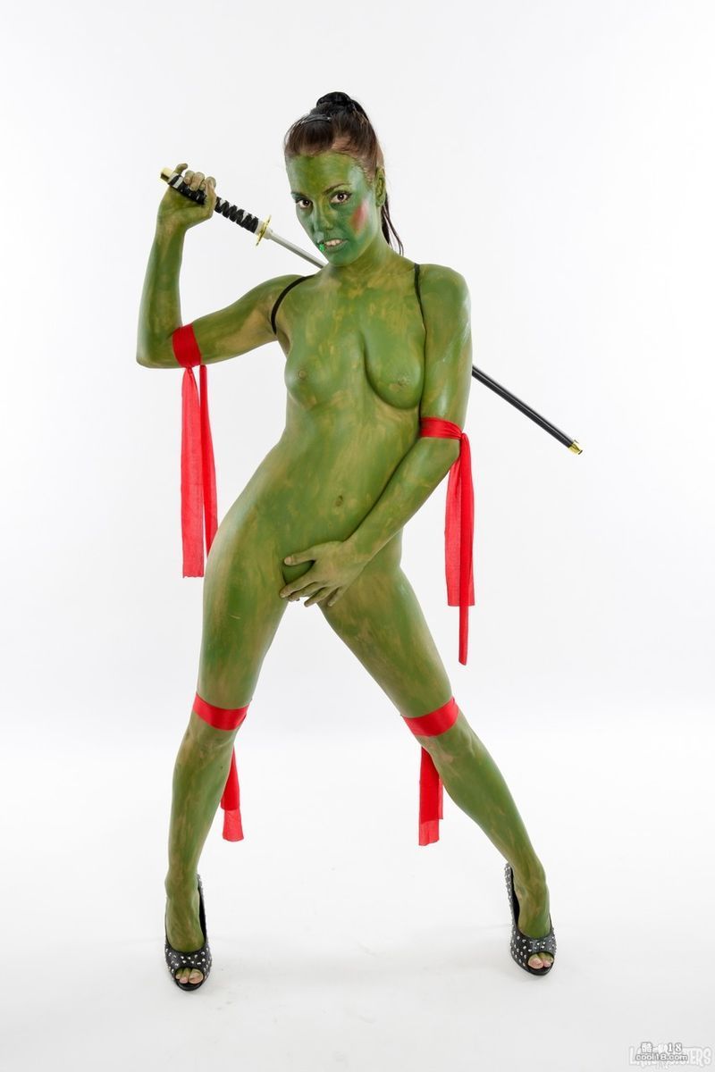 这个运动有点绿 忍者神龟女099Shana Lane This movement is a bit green Teenage Mutant Ninja Turtles 099Shana Lane