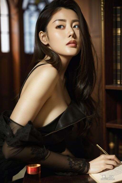 张天爱在图书馆裸体思考 Zhang Tianai thinks naked in the library