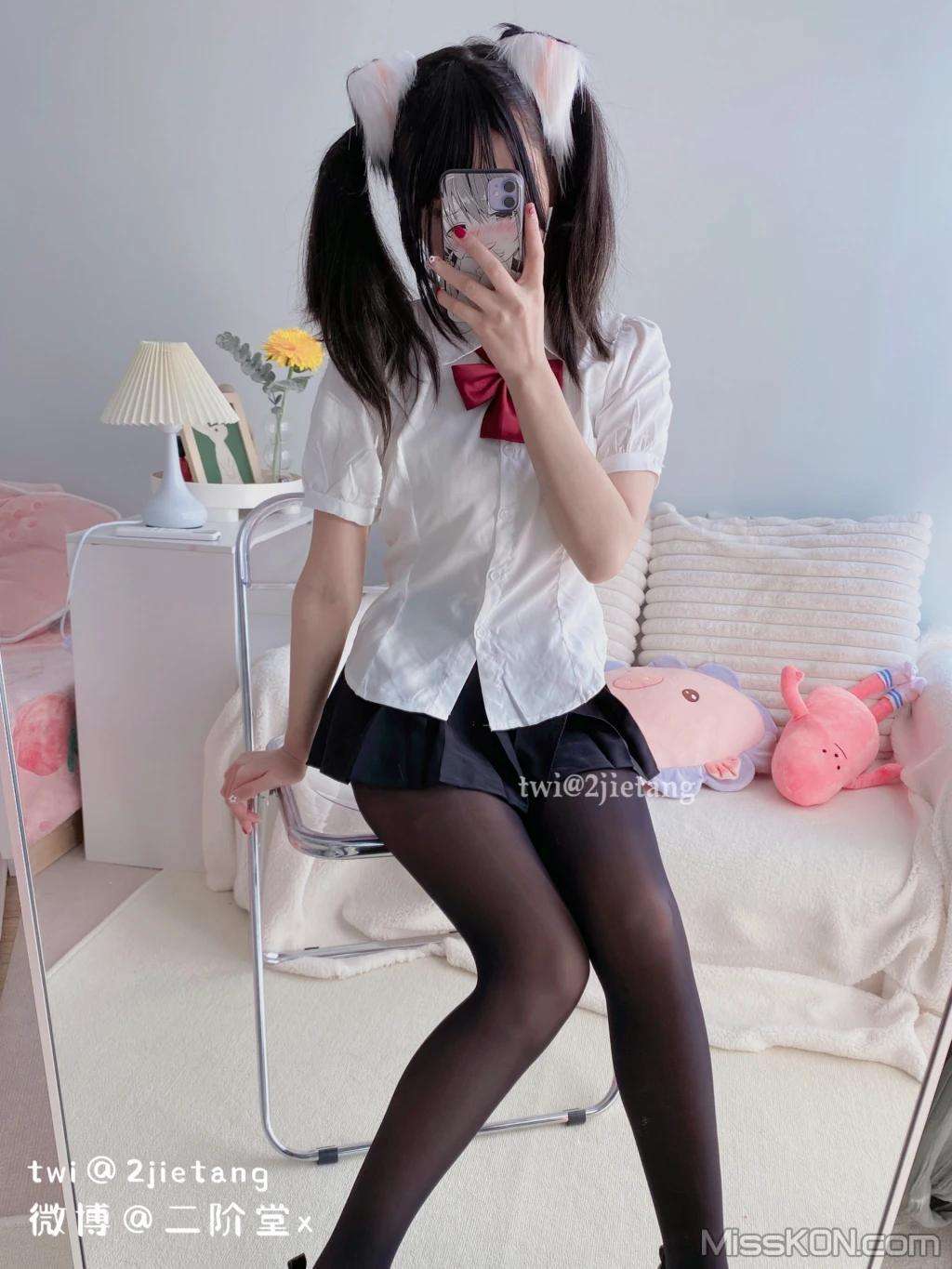 Coser@二阶堂： 猫儿黑丝 Coser@Nikaitang： Maoer black stockings