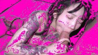 大奶子纹身美女性体验（动图） Experience of beautiful women with big tits tattoos (image)