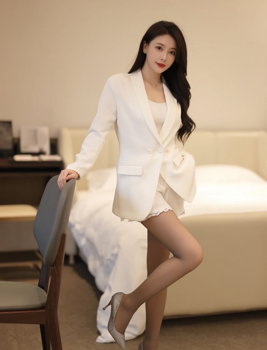 长腿漂亮小姐姐［56P］ Beautiful lady with long l