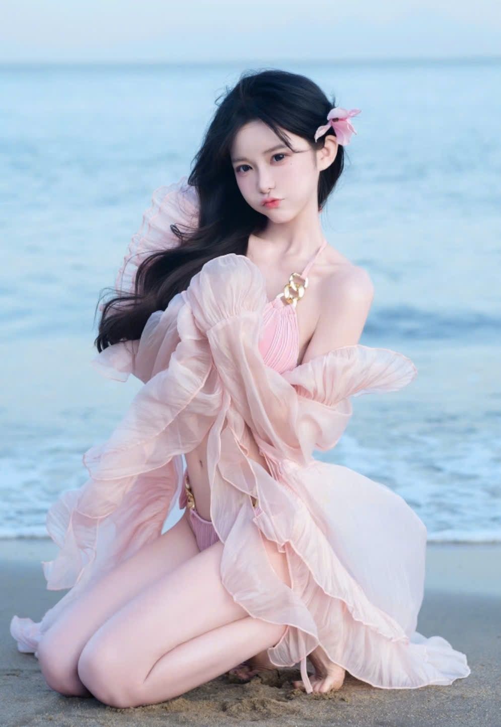 美女妖妖艳艳媚态万千勾人魂魄 The bewitching beauty is