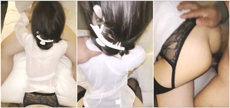 陌生男人3P露脸内射了淫妻很刺激 Strange man showed his