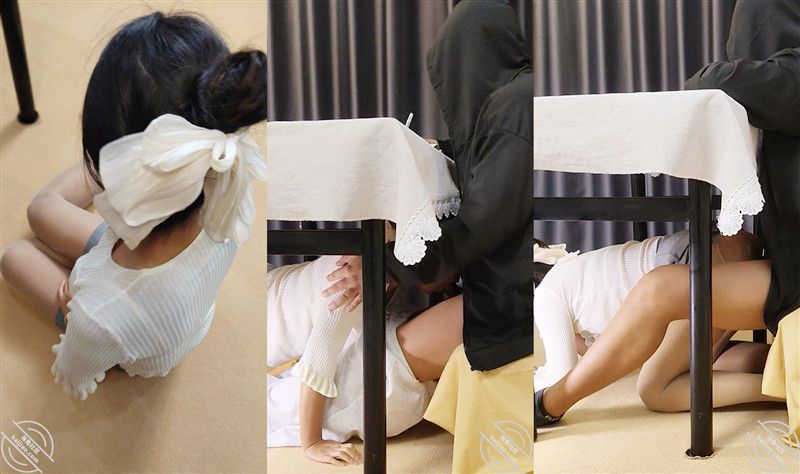 妈妈在我写作业的时候❤️悄悄钻进桌子下面含住了我的鸡巴 While I was