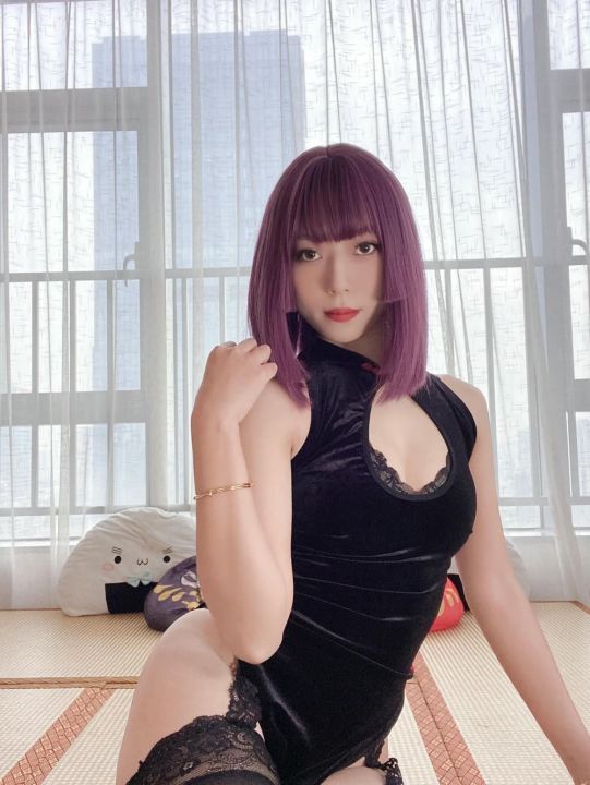 Money冷冷  高叉旗袍蕾丝裙  Money is cold  highcu