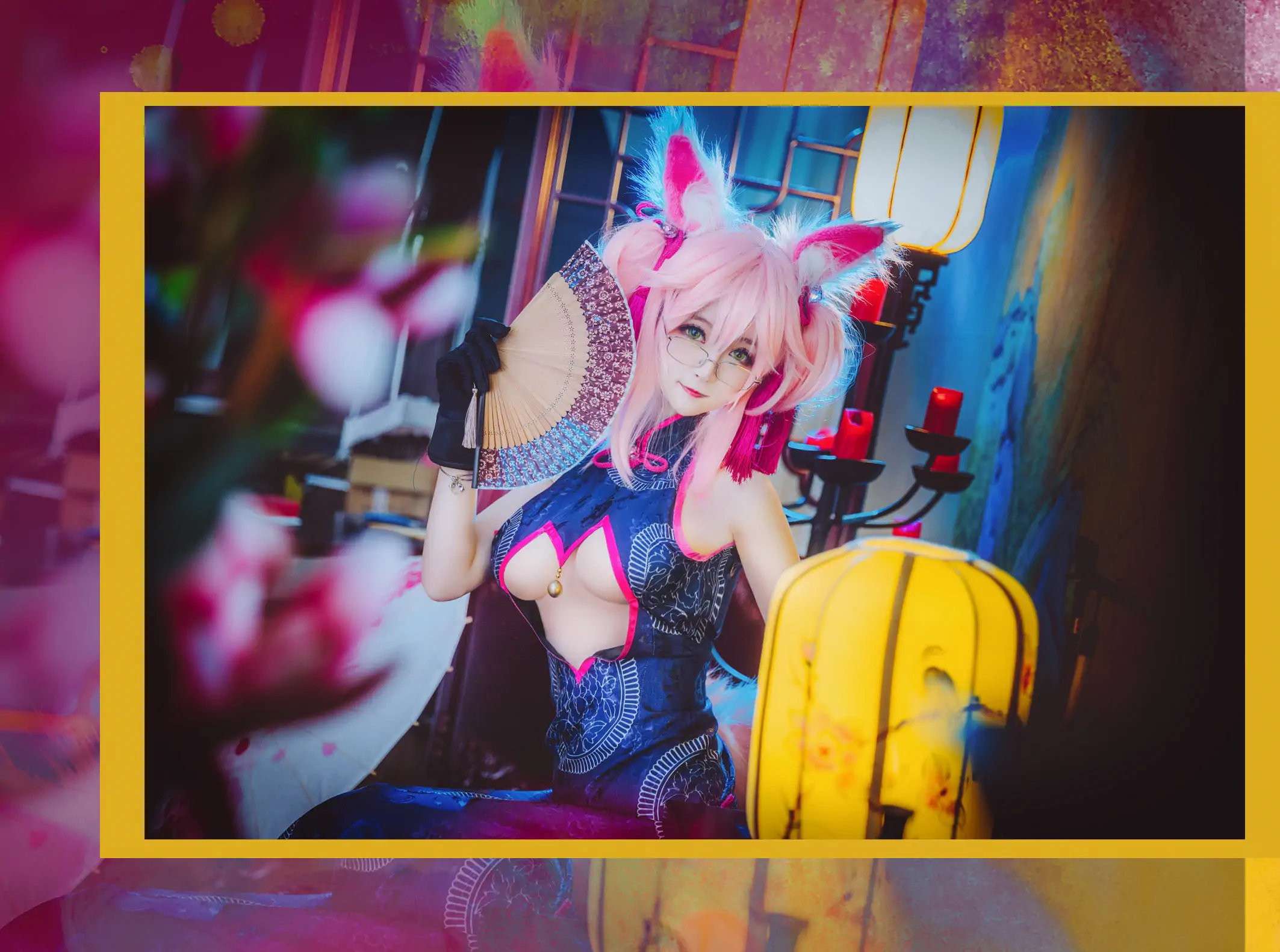 旗袍 玉藻前 Cheongsam Tamamomae