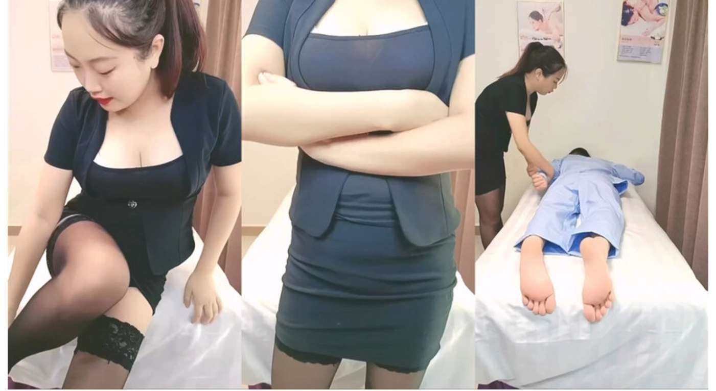 身材丰满的女主管套路新来的男技师 Busty female supervisor tricks new male technician