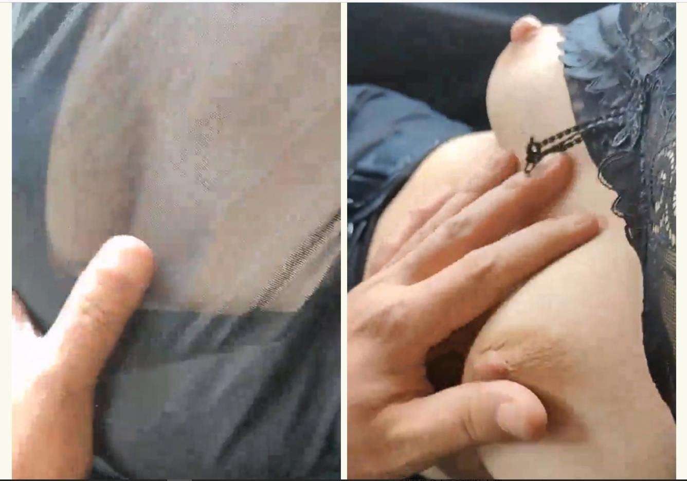 骚逼妈妈 与儿子激情车震 超湿嫩穴被指J潮吹 Hot mom and her son have sex in the car, their super wet pussy is fingered and squirted