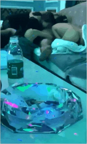 酒精的助兴下，我们都疯狂了一晚 Fueled by alcohol, we all spent the night crazy