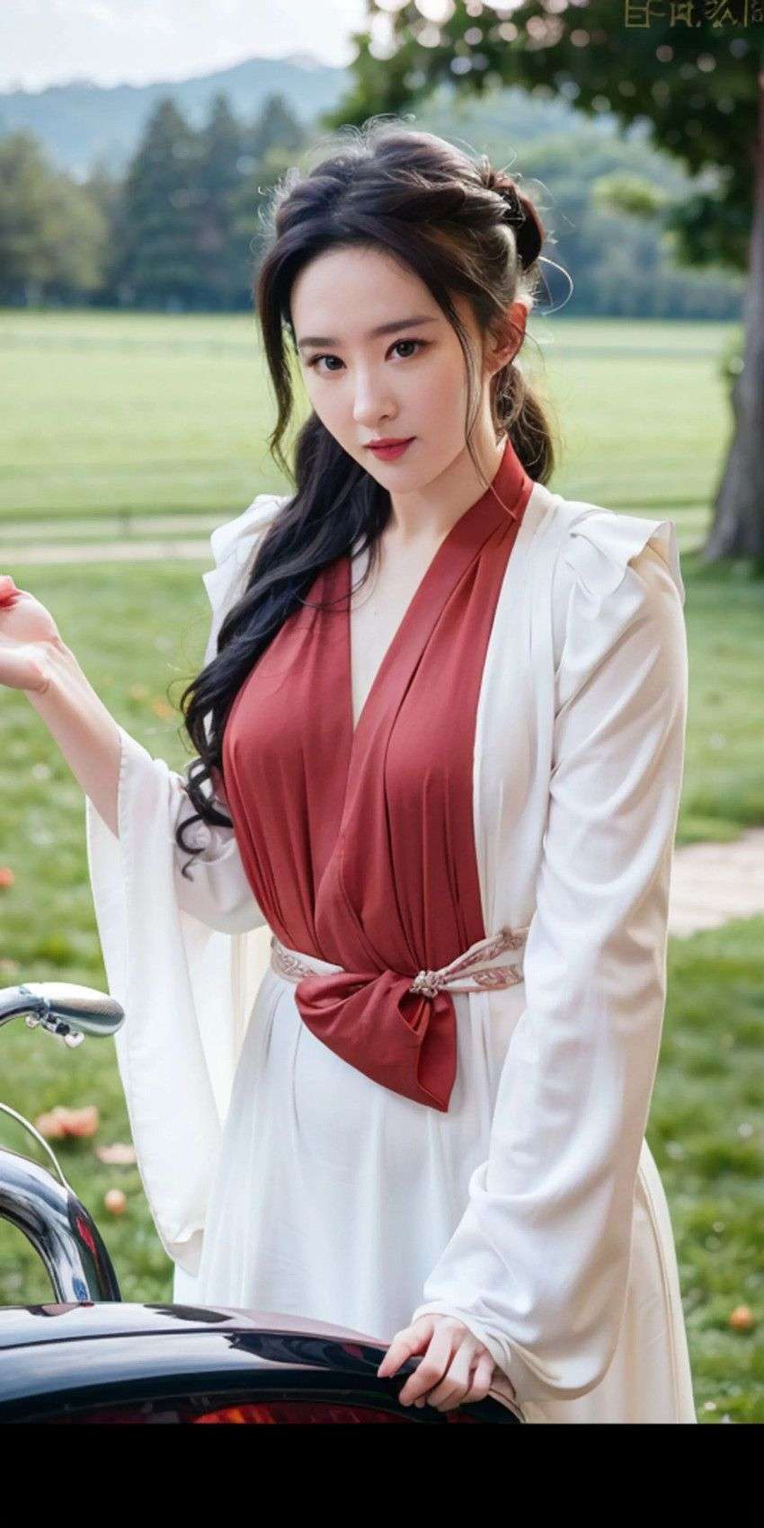 AI美女在郊外 AI beauty in the suburbs